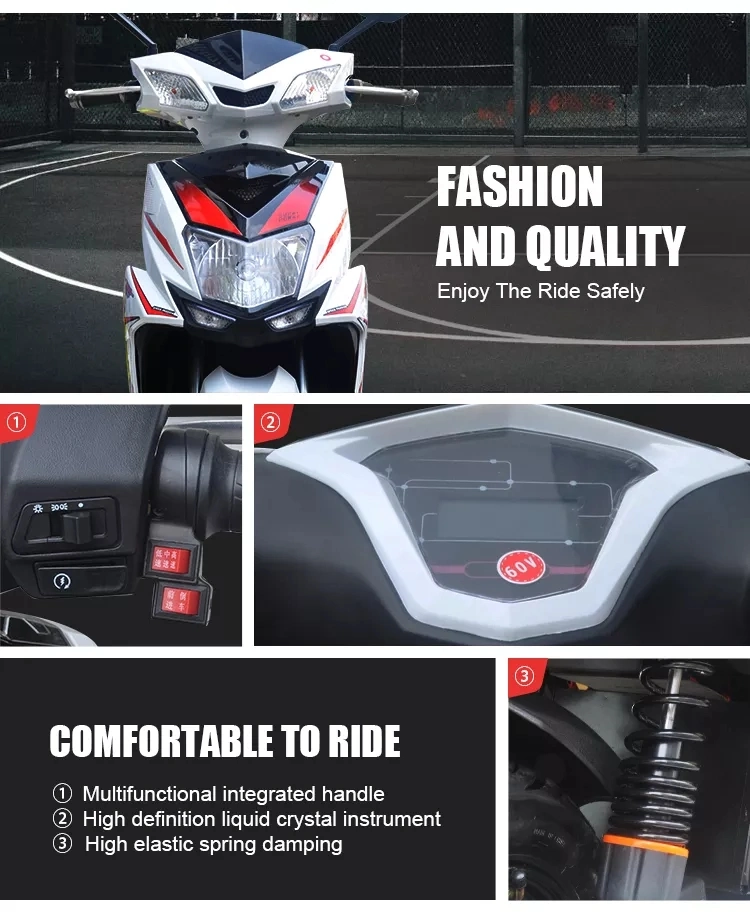 Luxury China Manufacturer High Speed Cheap Adult Electric Motorcycle 1000W for Sale Ebike Scooter Electric Motorcycle